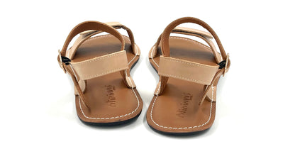 Barefoot Leather Sandals for Women "Ibis" (beige)