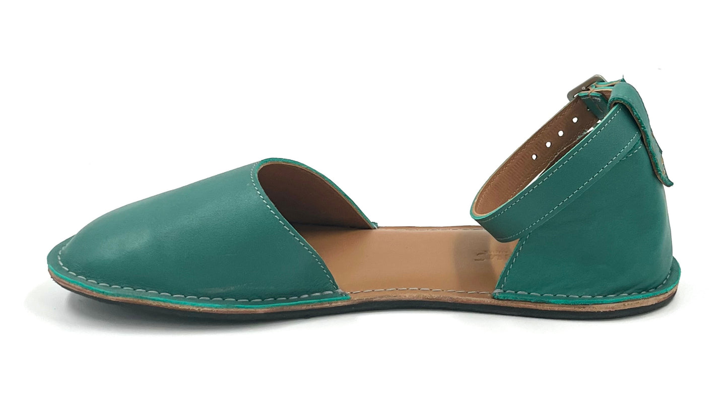 Barefoot Leather Shoes for Women "Teal" (teal)