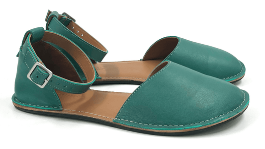 Barefoot Leather Shoes for Women "Teal" (teal)
