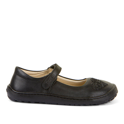 Froddo Nina H black children's barefoot ballerinas, side view