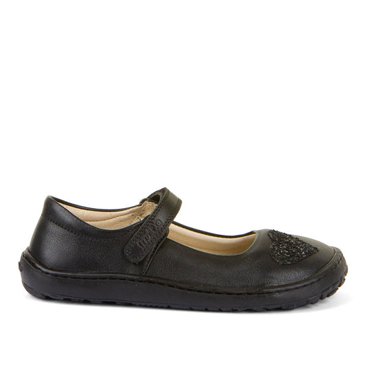 Froddo Nina H black children's barefoot ballerinas, side view