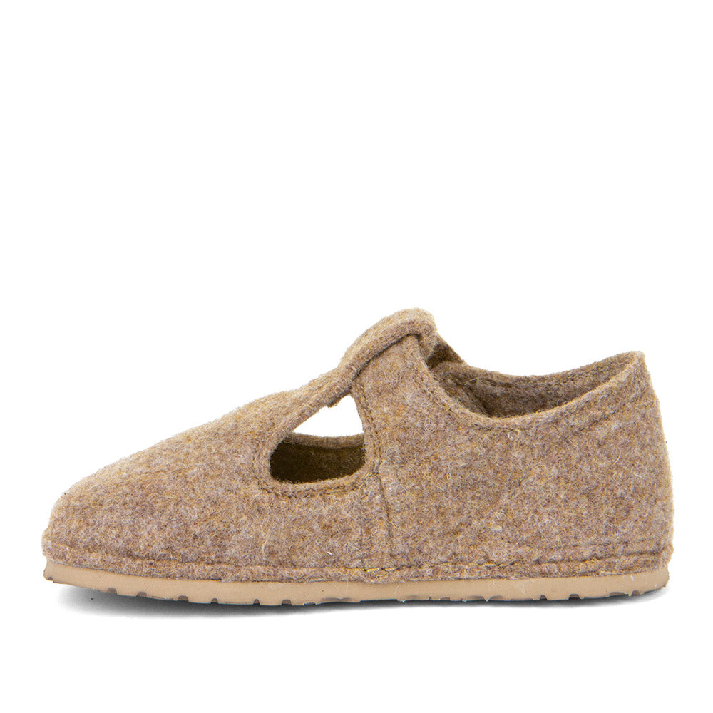 Froddo Flexy Wooly beige children's barefoot slippers, other side view