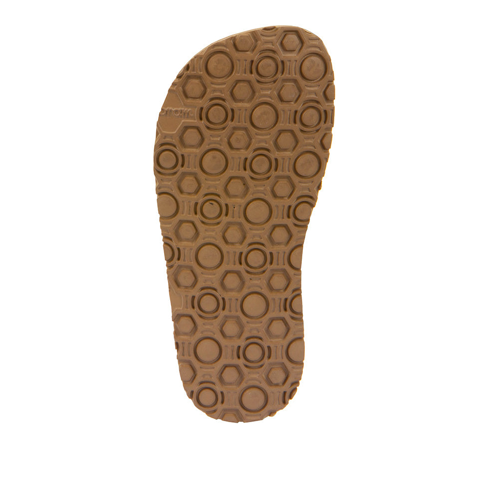 Froddo Flexy Wooly beige children's barefoot slippers, outsole