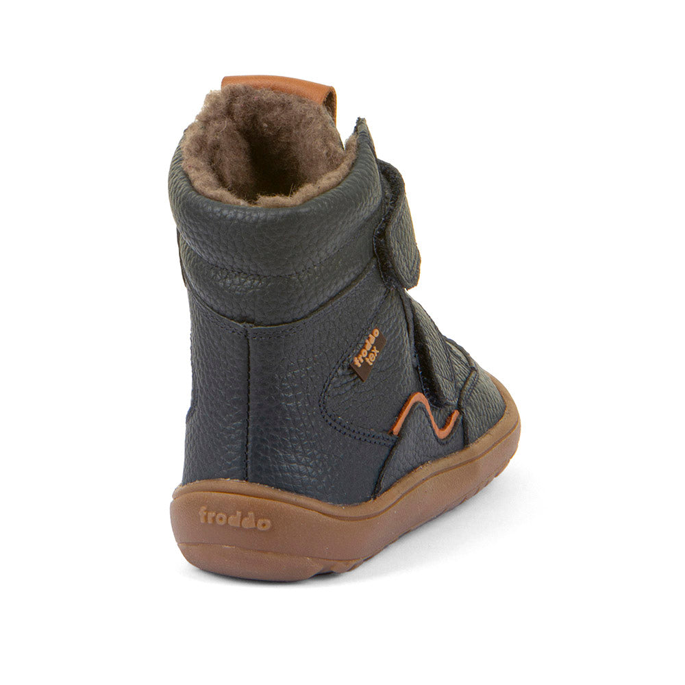 Froddo bērnu ziemas zābaki Tex Winter (tumši zili), skats no aizmugures, G3160246