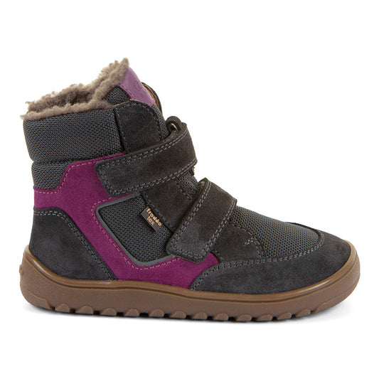 Froddo bērnu ziemas zābaki Up Hill Wool (tumši pelēki un violeti), sānskats, G3160262-13