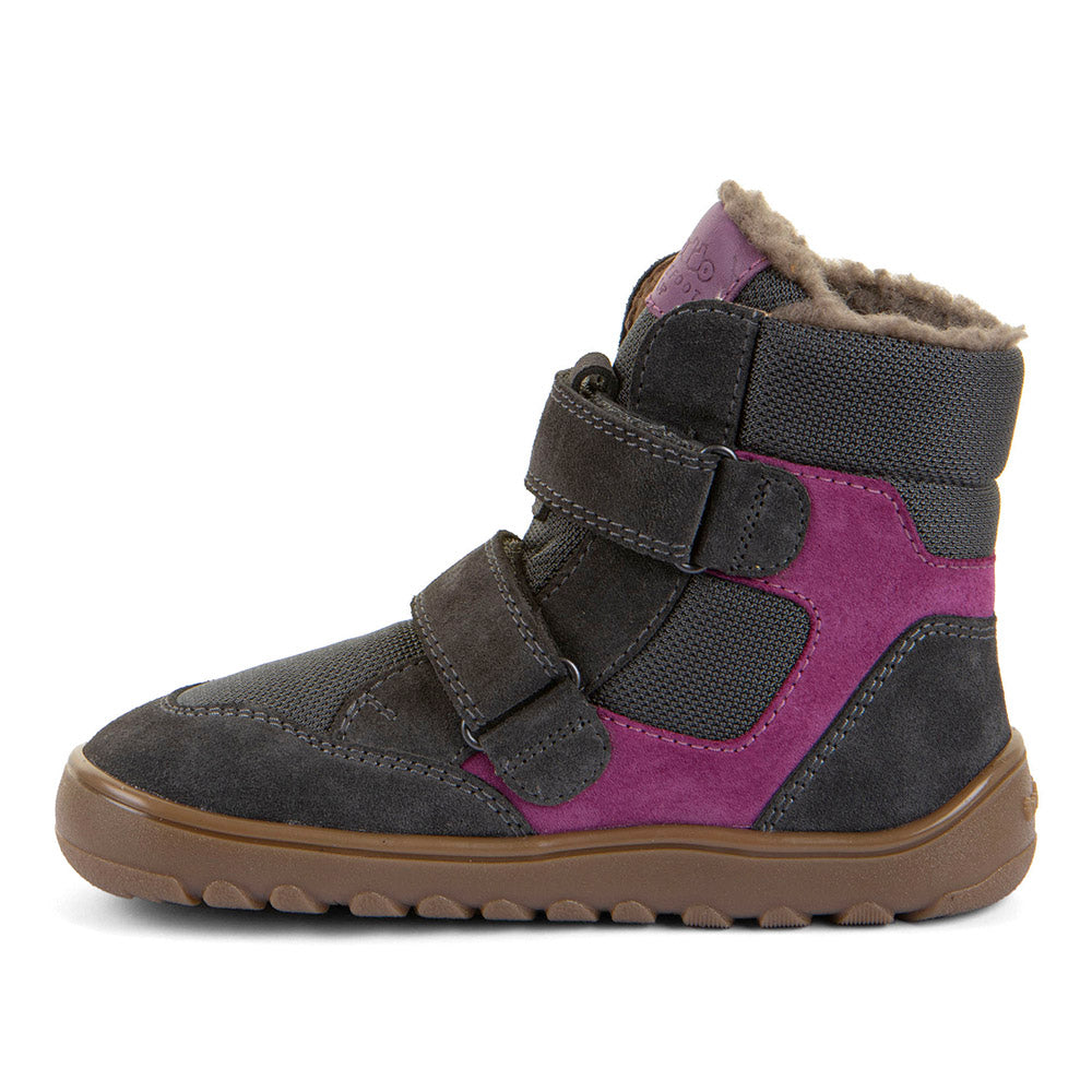 Froddo bērnu ziemas zābaki Up Hill Wool (tumši pelēki un violeti), iekšmalas sānskats, G3160262-13