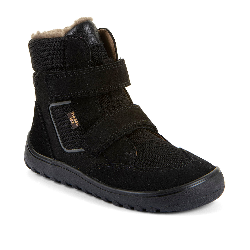 Froddo bērnu ziemas zābaki Up Hill Wool (melni), skats leņķī, G3160262-9