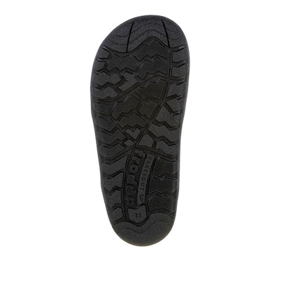 Froddo bērnu ziemas zābaki Up Snow Tex (melni un zili), zoles skats, G3160263-1