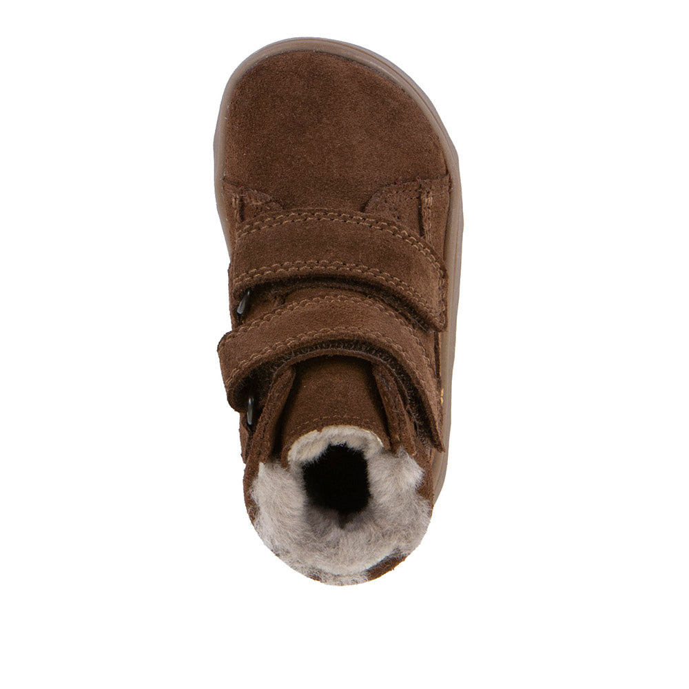 Bērnu baskāju ziemas puszābaki (Zeru Tex Furry, tumši brūni), skats no augšas, G2110151-13