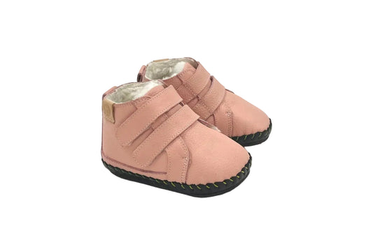 Pirmo soļu barefoot ziemas zābaciņi “Redstart 2” (rozā)