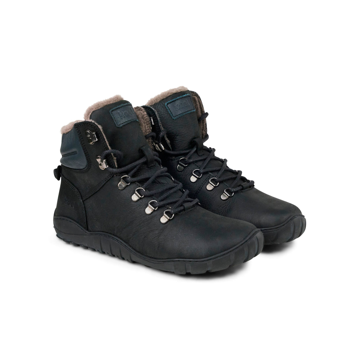 Koel Porter Lambswool melni barefoot ziemas zābaki