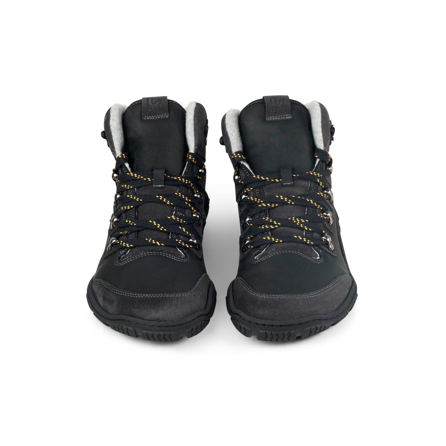Black Koel Robo 2.0 Merino men's barefoot boots, front view