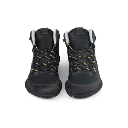 Black Koel Robo 2.0 Merino men's barefoot boots, front view