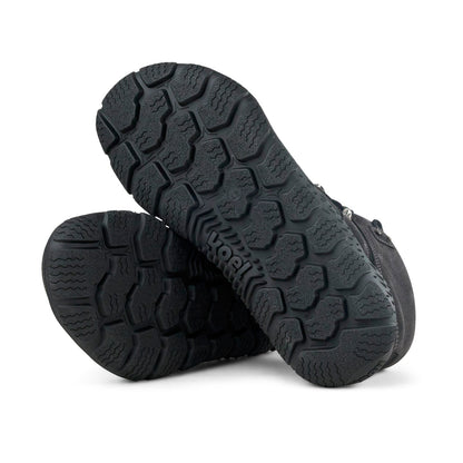 Black Koel Robo 2.0 Merino men's barefoot boots with visible sole