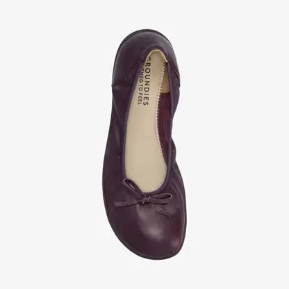 GROUNDIES® Ruby 2.0 Women Ballerinas (dark plum)