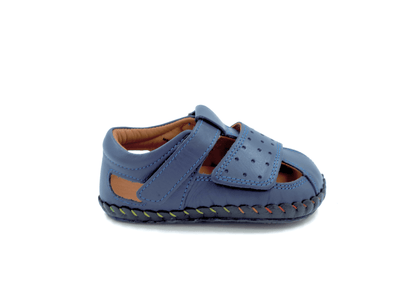First-walker Barefoot Sandals "Little Sanderling" (navy)