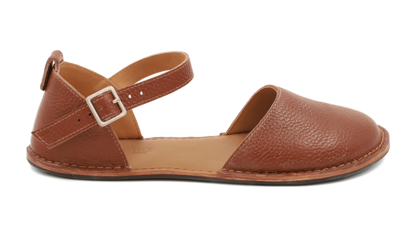 Barefoot Leather Sandals for Women "Crane" (tan)