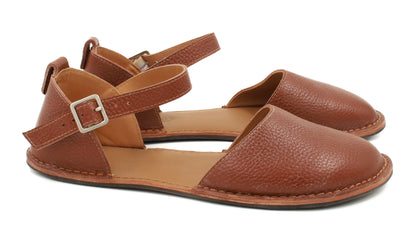 Barefoot Leather Sandals for Women "Crane" (tan)