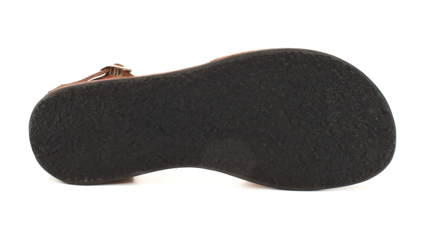 Barefoot Leather Sandals for Women "Crane" (tan)