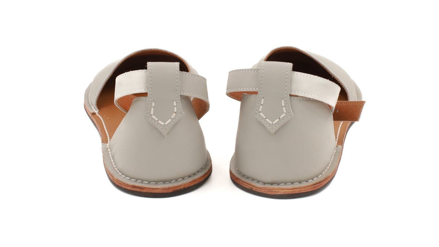 Barefoot Leather Sandals for Women "Teal" (grey)