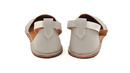 Barefoot Leather Sandals for Women "Teal" (grey)