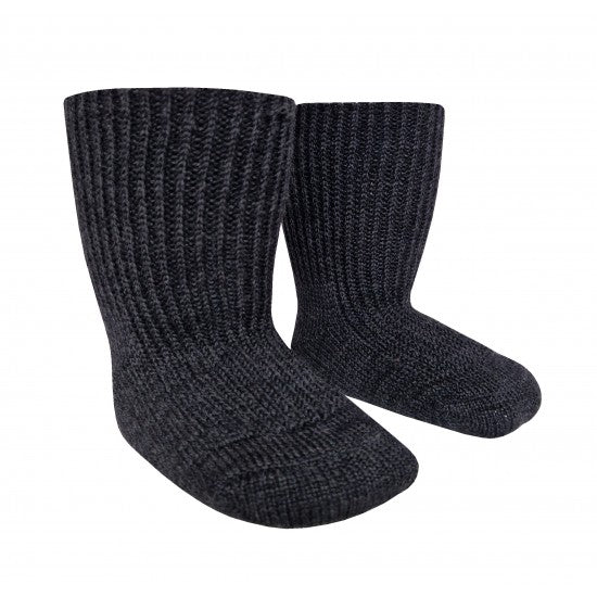 Vegateksa 95% merino vilnas zeķes, tumši pelēka melanža