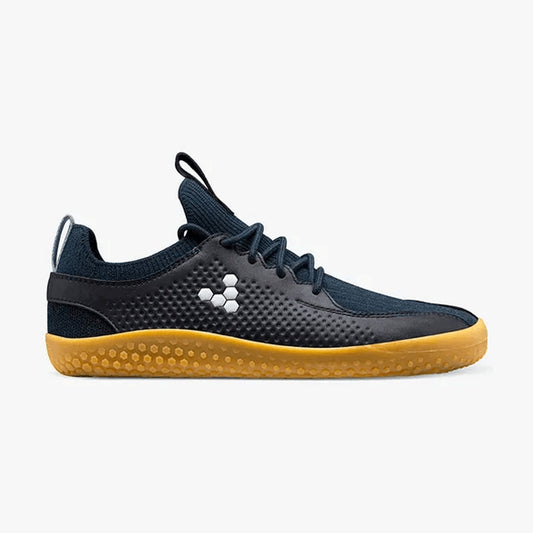 Vivobarefoot Jauniešu apavi Primus Knit II (pusnakts zili) — sānskats