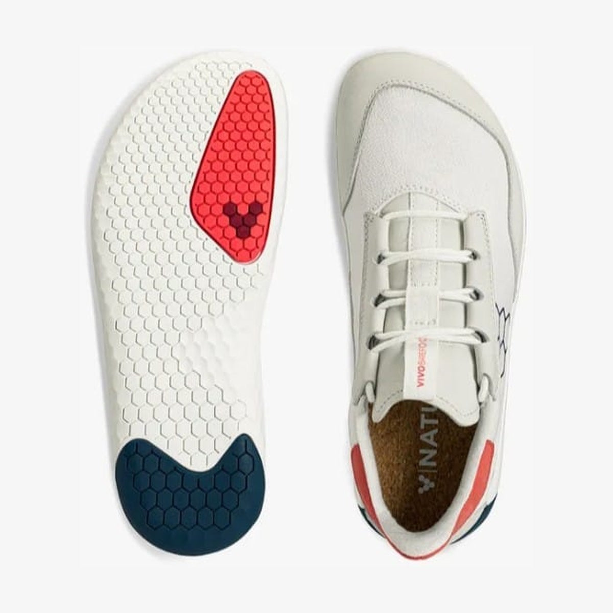 Vivobarefoot Geo Shell sieviešu baskāju kedas (kaļķakmens/koraļļu) — produkta skats 2