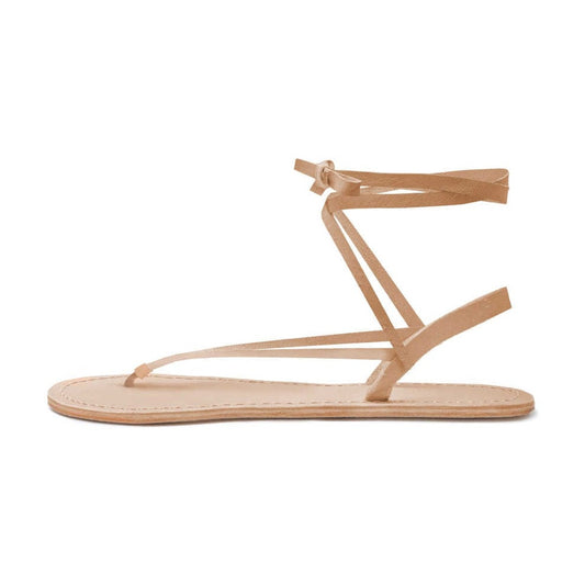 Vivobarefoot San-Dal ādas baskāju sandales (gaiši brūnas) — sānskats