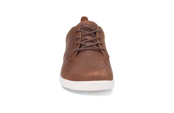 Front view of Brown Barefoot Xero dress shoes - GLM-BRN