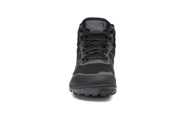 Front view of Xero Shoes hiking boots (asphalt) - SCXM-BKAP