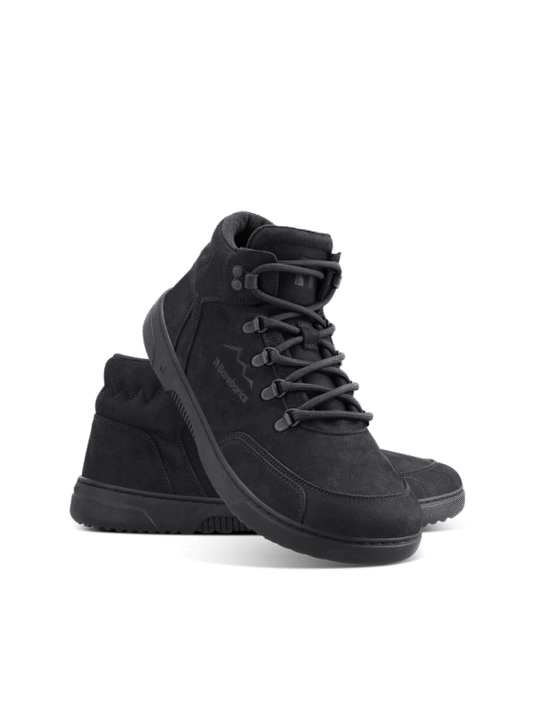 Angled view of Be Lenka barefoot high-tops (all black) - 2gexp0o60z