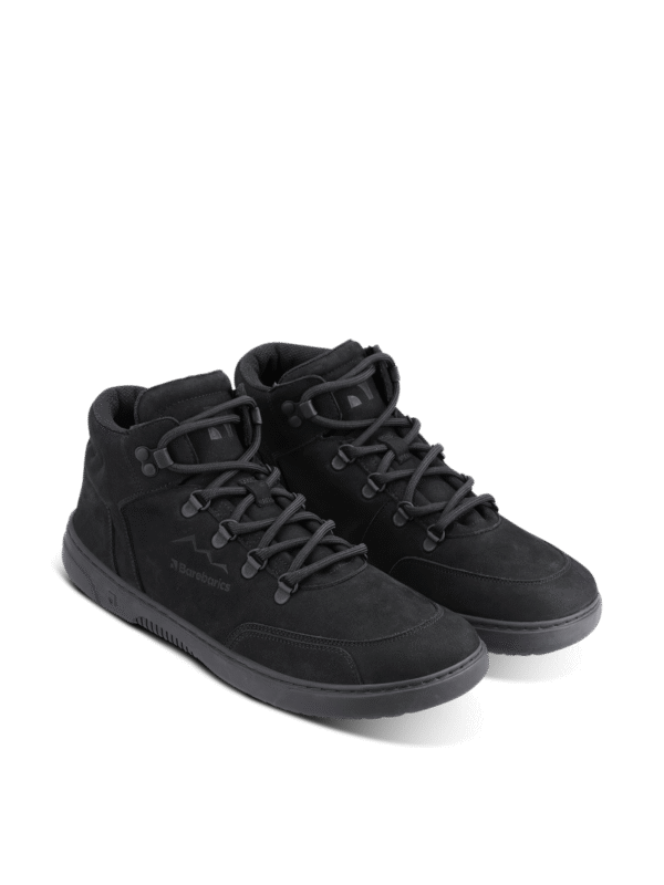 Angled view of Be Lenka barefoot high-tops (all black) - 2gexp0o60z