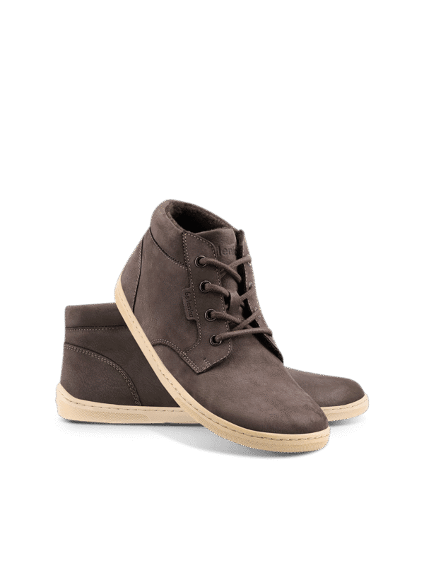 Angled view of Be Lenka barefoot shoes (chocolate) - w58l1azv3v