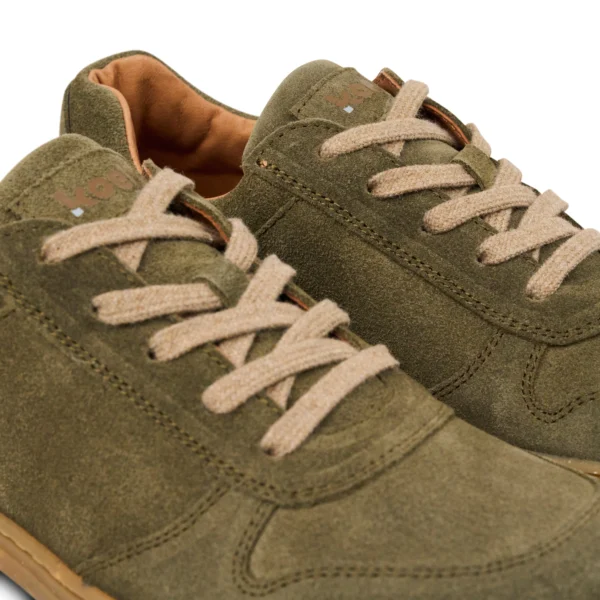 Close-up view of Barefoot FRANCIE Eco sneakers (olive) - 08L041.321-360-36