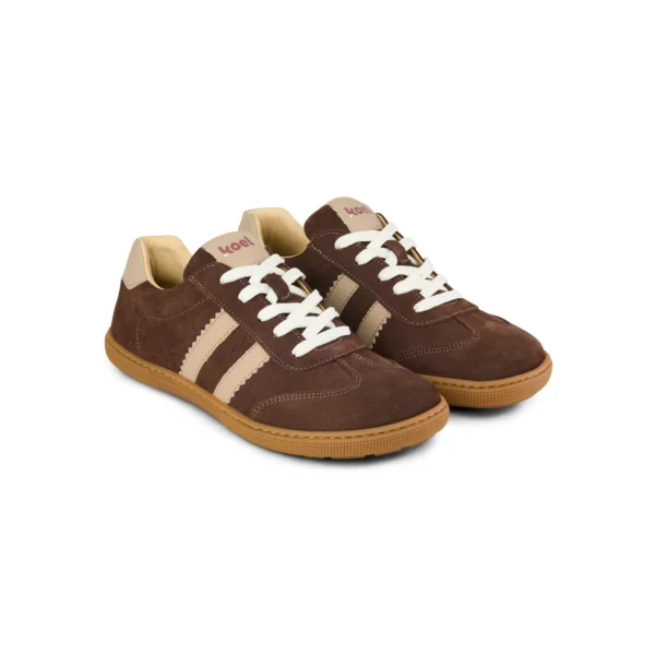 Angled view of Barefoot FRANCIE sneakers (dorado) - 08L064.301-515-36