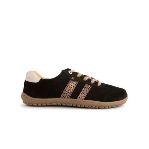 Side R of Barefoot ILA sneakers (black leopardo) - 25L024.301-003-37